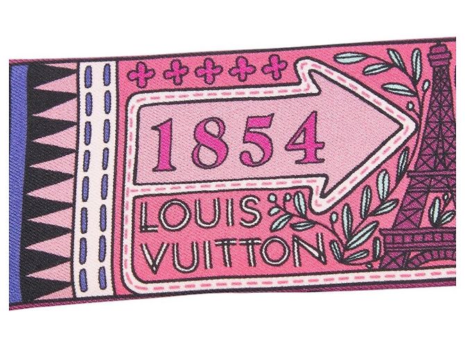 Bandeau BB Jeu de Scarf Louis Vuitton Porpora - vista 2