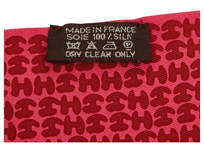 Hermès Foulard Twilly in seta rosa Hermes - vista 5