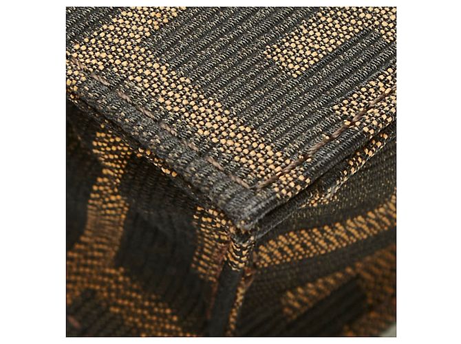 Borsa a tracolla Fendi Zucca Marrone - vista 7