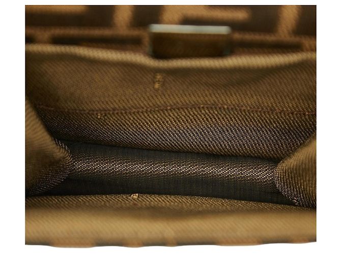 Borsa a tracolla Fendi Zucca Marrone - vista 8