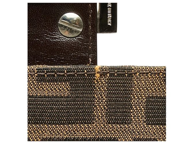 Borsa a tracolla Fendi Zucca Marrone - vista 9