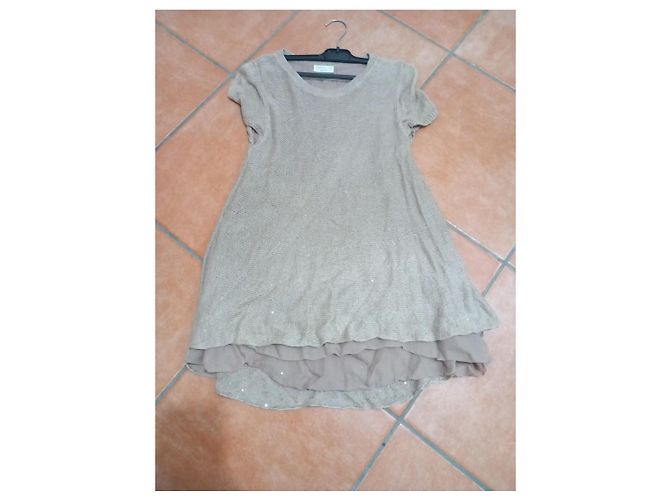 Brunello Cucinelli Strickpullover aus Leinen und Seide beige - Ansicht 4