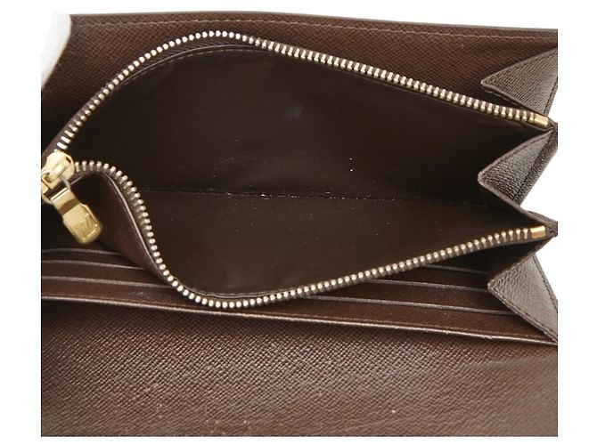 Louis Vuitton Damier Portefeuille Sarah Long Wallet Castaño - vista 11