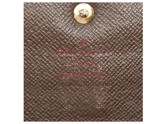 Louis Vuitton Damier Portefeuille Sarah Long Wallet Castaño - vista 12