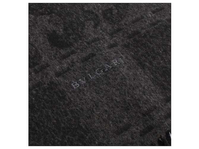 Bulgari Stola in cashmere Bvlgari Marrone Nero - vista 2