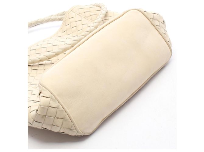 Borsa a Spalla Bottega Veneta Intrecciato Crudo - vista 10