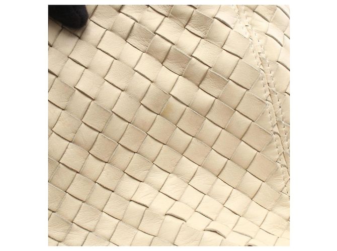 Borsa a Spalla Bottega Veneta Intrecciato Crudo - vista 7