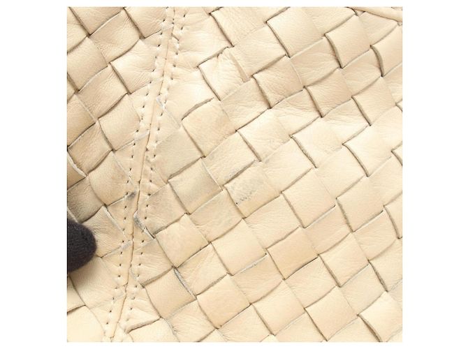 Borsa a Spalla Bottega Veneta Intrecciato Crudo - vista 8