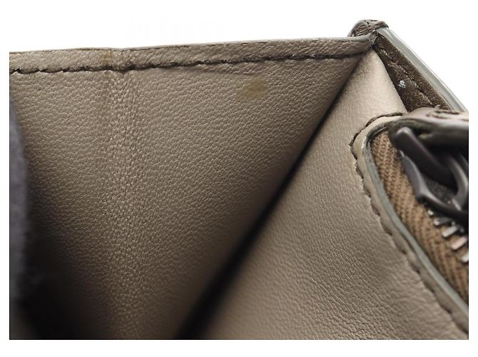 Cartera larga bi-fold Intrecciato Khaki Bottega Veneta - vista 9