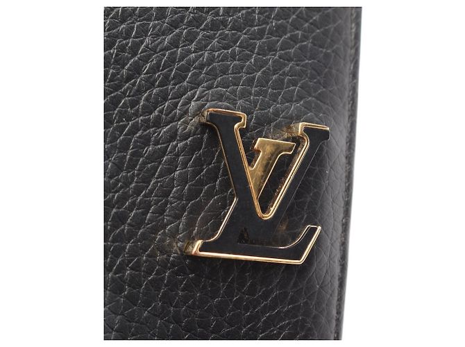 Louis Vuitton LV Vertical Wallet Compact Noir Nero - vista 7