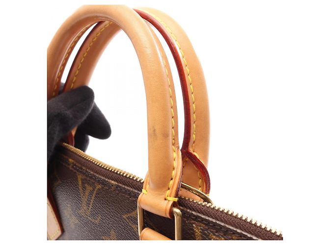 Borsa Louis Vuitton Alma PM Monogram Marrone Monogramma - vista 14