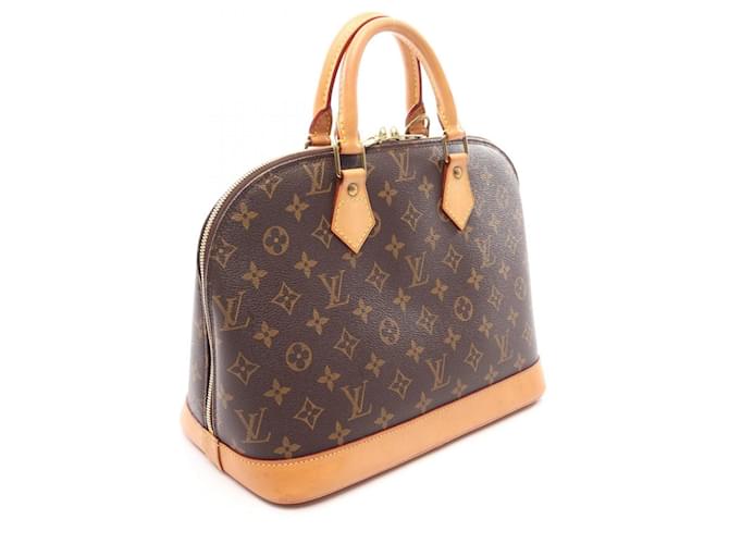 Borsa Louis Vuitton Alma PM Monogram Marrone Monogramma - vista 2