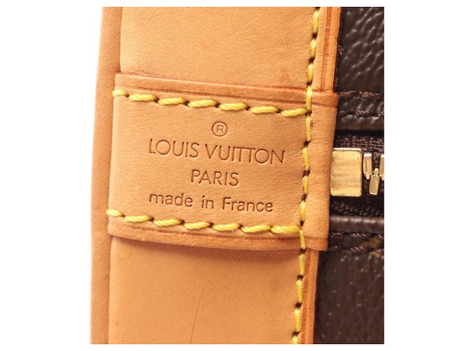 Borsa Louis Vuitton Alma PM Monogram Marrone Monogramma - vista 4