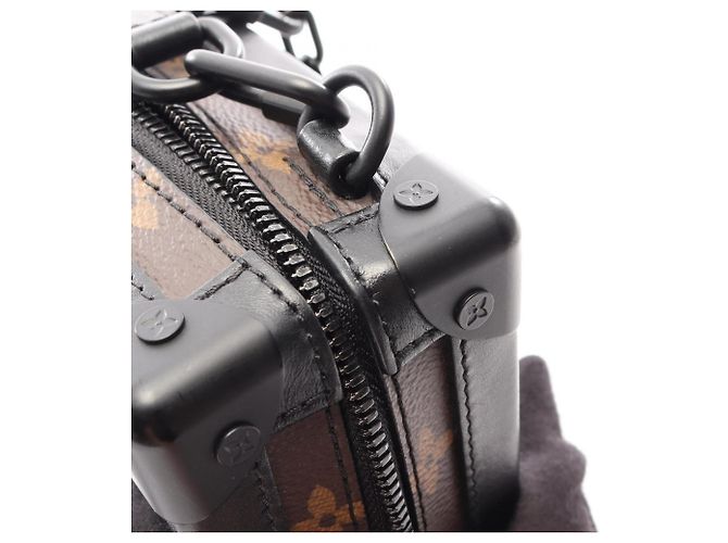 Louis Vuitton Vertical Soft Trunk Monogram Tuftage Schultertasche Braun Schwarz - Ansicht 7