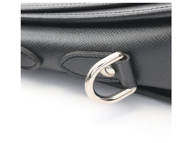 Borsa a tracolla Louis Vuitton Andrey Taiga Ardoise Nero Grigio - vista 15