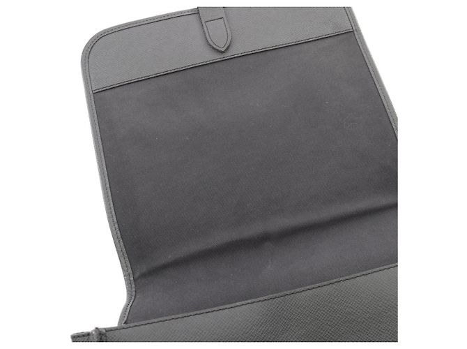 Borsa a tracolla Louis Vuitton Andrey Taiga Ardoise Nero Grigio - vista 7