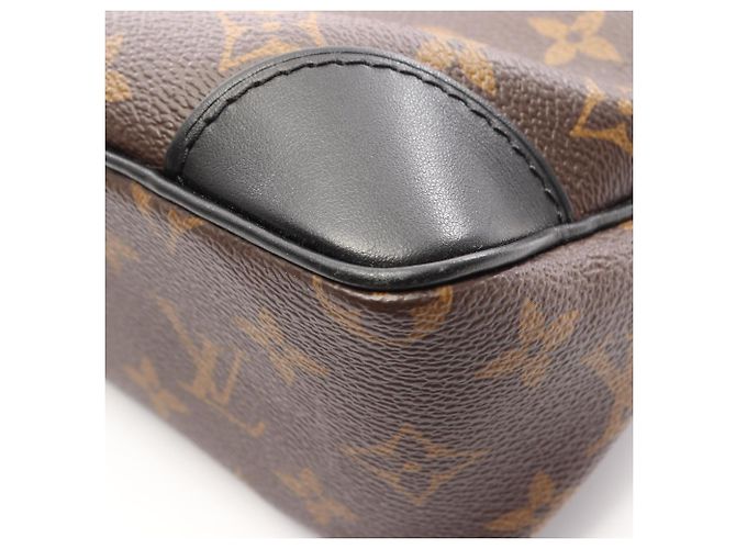 Borsa a Spalla Louis Vuitton Odeon NM PM Marrone Nero Monogramma - vista 10