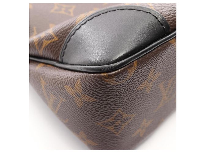 Borsa a Spalla Louis Vuitton Odeon NM PM Marrone Nero Monogramma - vista 11