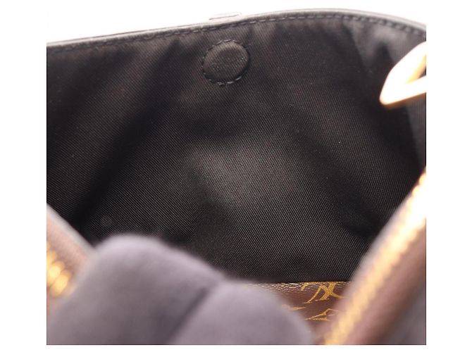 Borsa a Spalla Louis Vuitton Odeon NM PM Marrone Nero Monogramma - vista 7