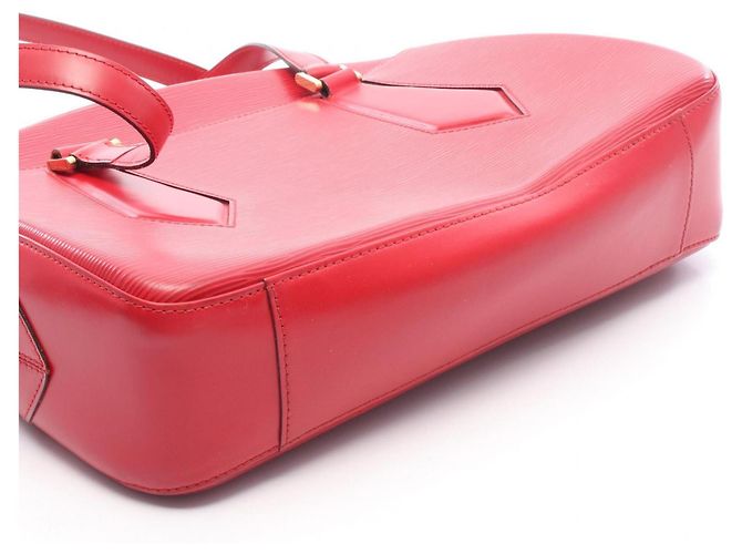 Borsa a spalla Louis Vuitton Voltaire Epi Castilian Red Rosso - vista 6
