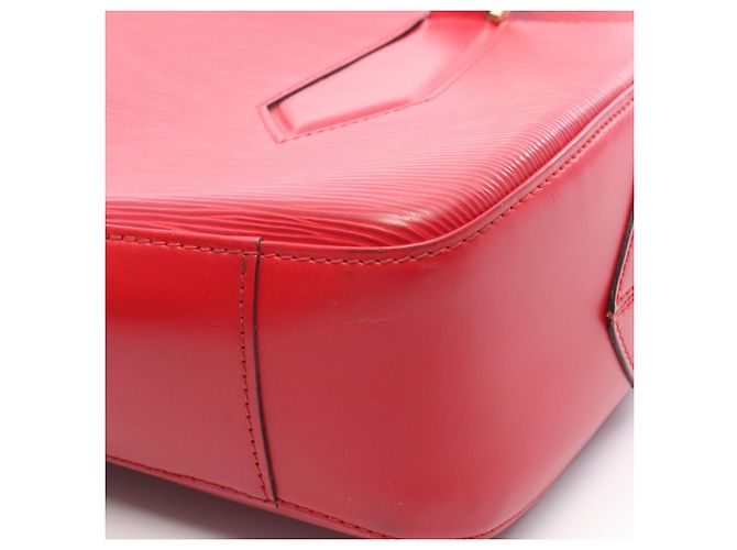 Borsa a spalla Louis Vuitton Voltaire Epi Castilian Red Rosso - vista 9