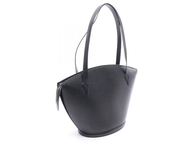 Borsa a tracolla Louis Vuitton Saint Jacques Shopping Epi Noir Nero - vista 2