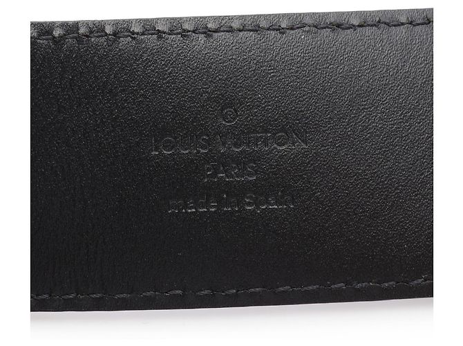 Cintura LV Initial Damier Graphite Louis Vuitton Nero - vista 4