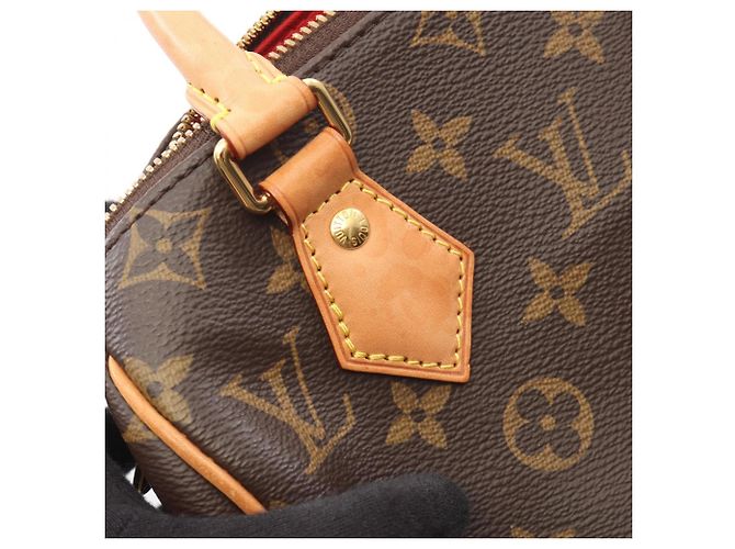 Borsa Louis Vuitton Speedy Bandoulière 20 Monogram Marrone Monogramma - vista 7