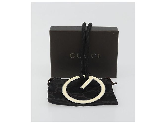 Collana GUCCI G Logo in metallo Silver Auth bs36627V Argento - vista 15