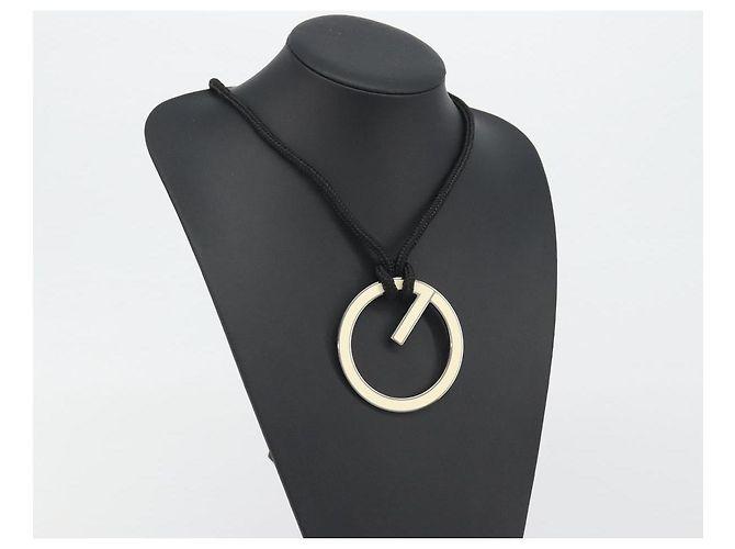 Collana GUCCI G Logo in metallo Silver Auth bs36627V Argento - vista 16