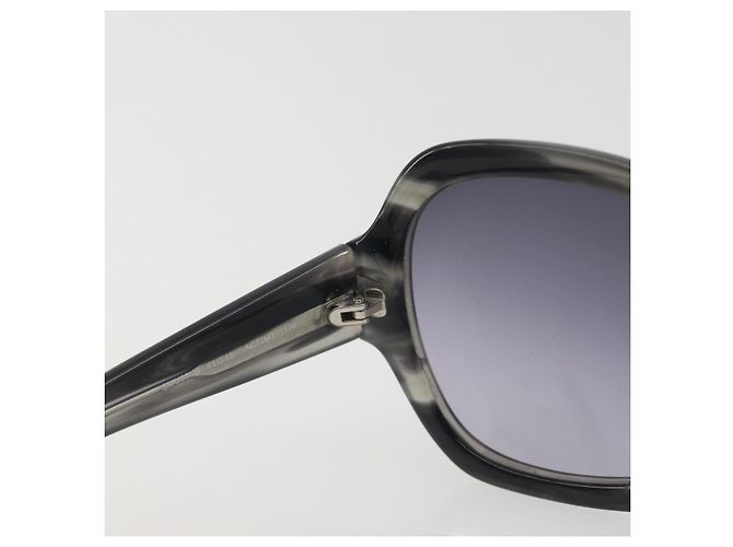 Occhiali da sole Miu Miu in plastica nero e argento Auth BA14751 - vista 12