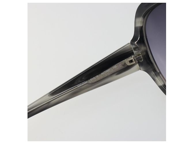 Occhiali da sole Miu Miu in plastica nero e argento Auth BA14751 - vista 13