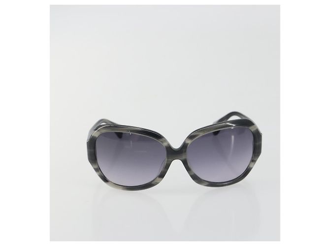 Occhiali da sole Miu Miu in plastica nero e argento Auth BA14751 - vista 2