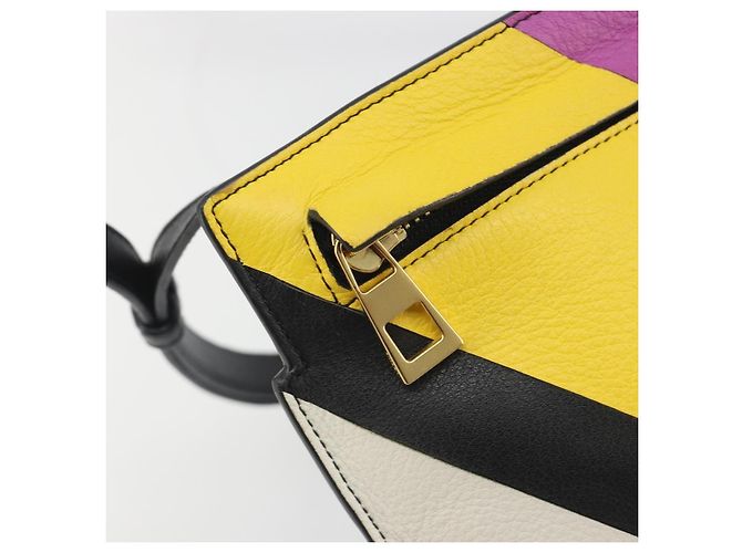 LOEWE Schultertasche Leder Mehrfarbig Gold Auth 193351V Mehrfarben Golden - Ansicht 19