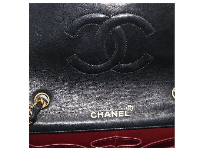 CHANEL Matelasse Chain Shoulder Bag Lamb Skin Black Gold CC Auth 194950V Noir Doré - vue 15