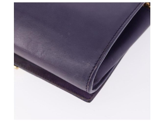 SAINT LAURENT Borsa a tracolla Classic Y Line Chain Small in pelle viola Auth bs36364 D'oro Porpora - vista 13