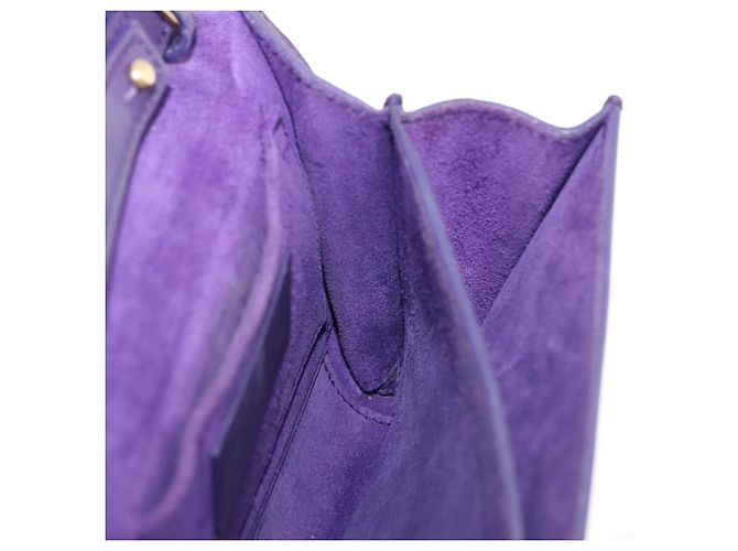 SAINT LAURENT Borsa a tracolla Classic Y Line Chain Small in pelle viola Auth bs36364 D'oro Porpora - vista 20
