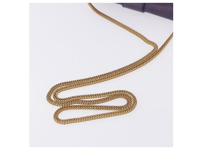 SAINT LAURENT Borsa a tracolla Classic Y Line Chain Small in pelle viola Auth bs36364 D'oro Porpora - vista 7