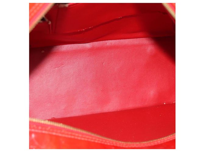 LOUIS VUITTON Borsa Monogram Vernis Sutton Rosso Rouge M91080 LV Auth 195186 - vista 17