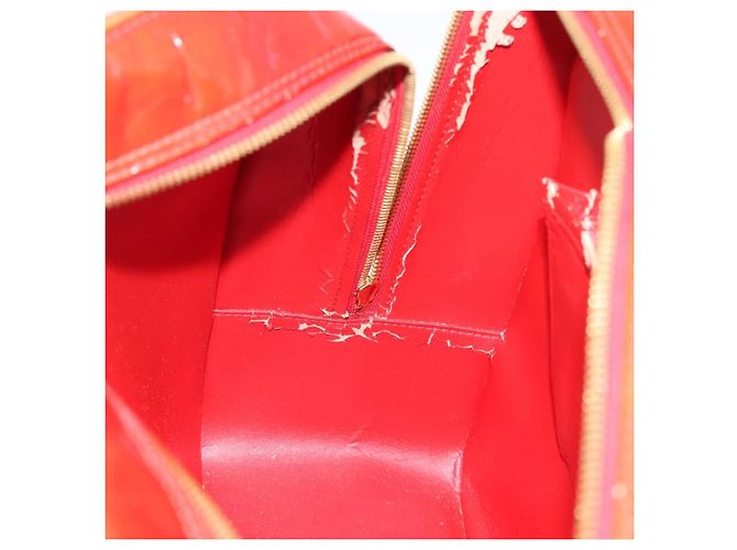 LOUIS VUITTON Borsa Monogram Vernis Sutton Rosso Rouge M91080 LV Auth 195186 - vista 20