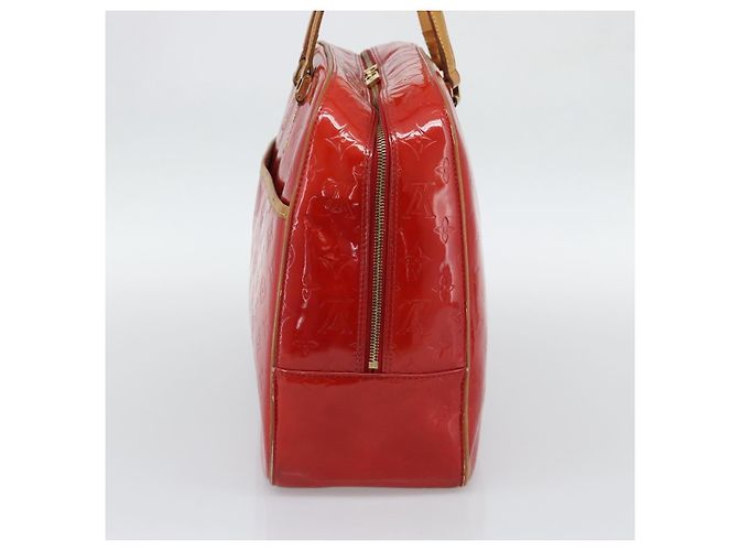 LOUIS VUITTON Borsa Monogram Vernis Sutton Rosso Rouge M91080 LV Auth 195186 - vista 5