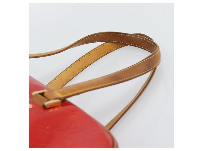 LOUIS VUITTON Borsa Monogram Vernis Sutton Rosso Rouge M91080 LV Auth 195186 - vista 8