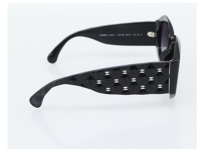Occhiali da sole CHANEL in plastica nera CC Auth BA14257M Nero - vista 4
