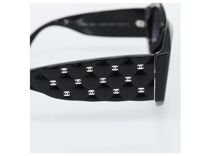 Occhiali da sole CHANEL in plastica nera CC Auth BA14257M Nero - vista 5