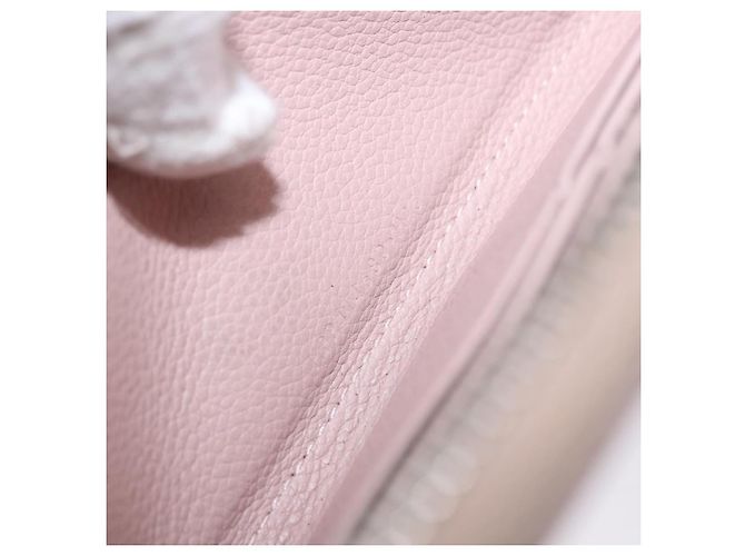 SAINT LAURENT Long Wallet Leather Beige Silver Auth bs36457 Argento - vista 20