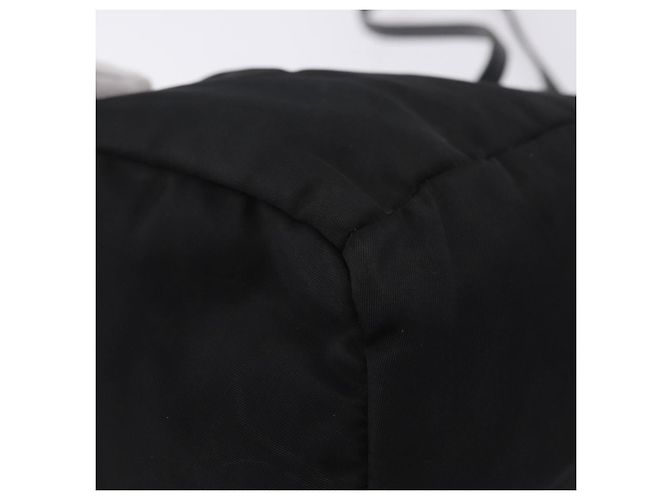 Borsa PRADA Borsa a tracolla Nylon Pelle Nero Argento Aut 192532 - vista 13
