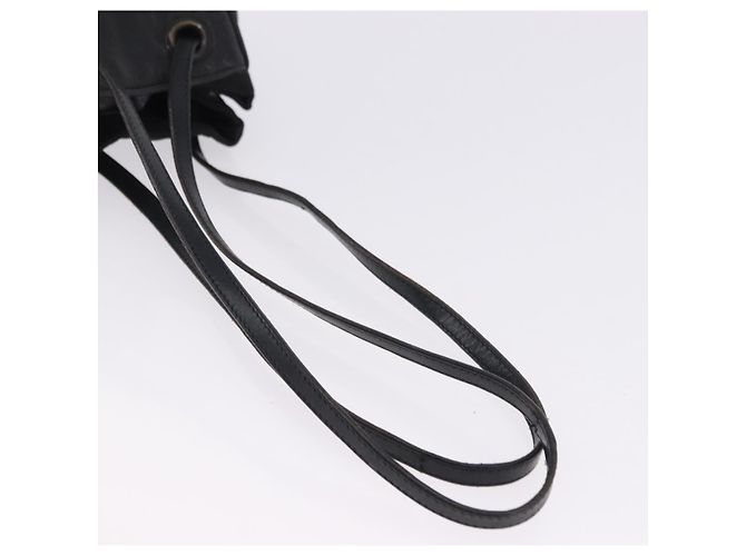 Borsa PRADA Borsa a tracolla Nylon Pelle Nero Argento Aut 192532 - vista 7