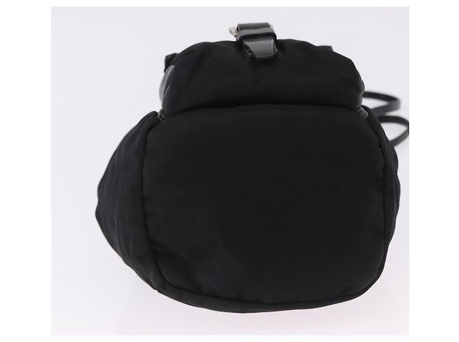 Borsa PRADA Borsa a tracolla Nylon Pelle Nero Argento Aut 192532 - vista 9