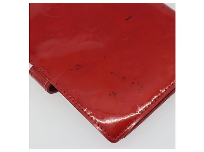 LOUIS VUITTON Monogram Vernis Agenda PM Planner Cover Red R21016 LV Auth bs36647 Roja - vista 12