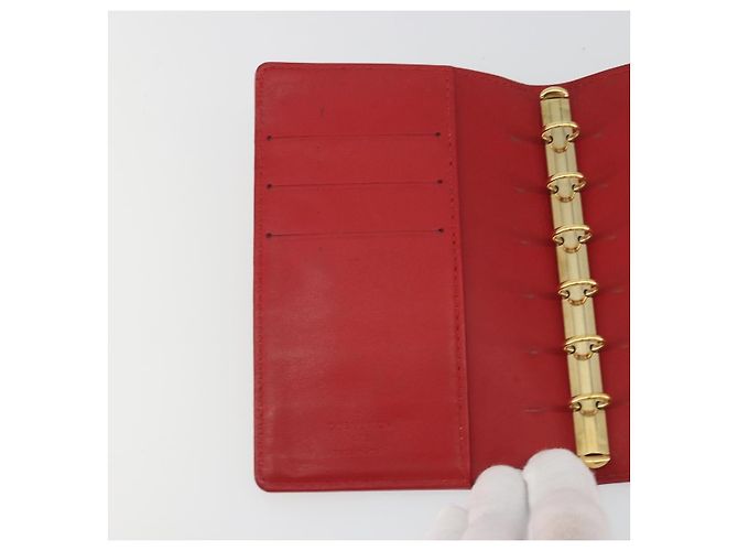 LOUIS VUITTON Monogram Vernis Agenda PM Planner Cover Red R21016 LV Auth bs36647 Roja - vista 17